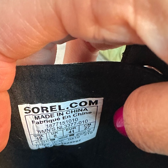 SOREL Lexie Wedge Boots in Tartan Black - Picture 13 of 13